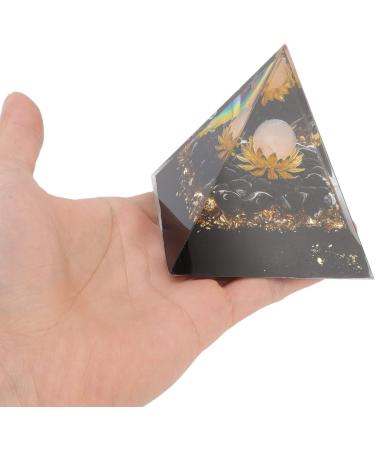 Buy Hohxfyp Orgon Pyramid Exquisite Resin Crystal Chakra Pyramid for Meditation Yoga & Home Decor - Buy Online on GoSupps.com