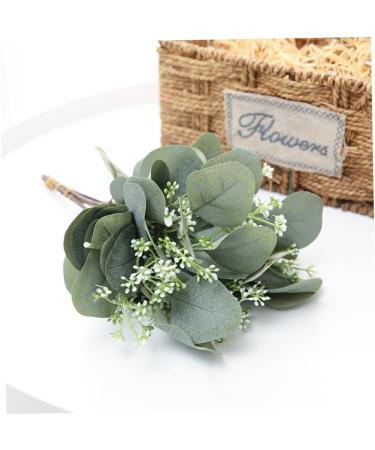 Zerodeko 12pcs Simulated Eucalyptus Leaves Party Decors Real Touch Green Leaf Home Decor Home Plant Decors Vase Floral Arrangement Greenery Decor Faux Plastic Fake Plant Wedding - Buy Online on GoSupps.com