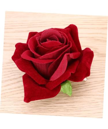 minkissy 2 1 Flower Hair Accessories Bridal Hair Clip Fall Decor Flower Brouch Rose Clip Scarf Pin Artificial Flower Hairpin Hair Comb Rose Hair Clip Flower Hair Clip Rose Brooch Pin Hawaii medium Rosso - Buy Online on GoSupps.com