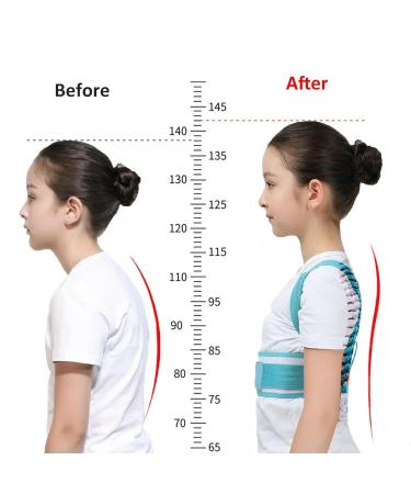 Back Posture Corrector Shoulder Lumbar Wasit Support Correction for Kids Teens Straighten Upper Belt Blue S Size - Buy Online on GoSupps.com
