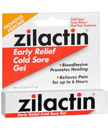 Zilactin Cold Sore Gel - 2 Count Pack - Buy Online on GoSupps.com
