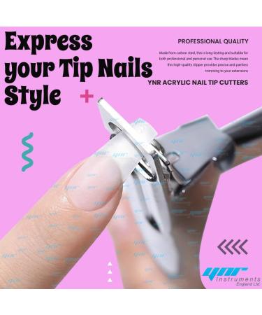 YNR 3 Way Acrylic Nail Clipper UV Gel False Fake Nail Tip Cutters Professional Salon Manciure & Pedicure Nail Art Tool (Silver) - Buy Online on GoSupps.com