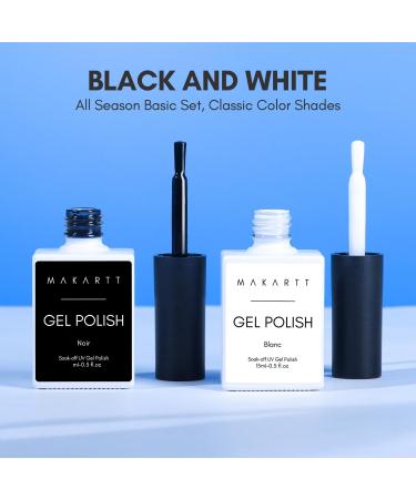 Makartt Black White Nail Gel Polish Kit: Long Last - Buy Online on GoSupps.com