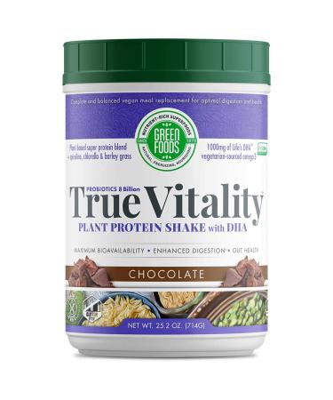 Green Foods True Vitality, Chocolate, 25.2 Ounce Chocolate 1.57 Pound (Pack of 1)