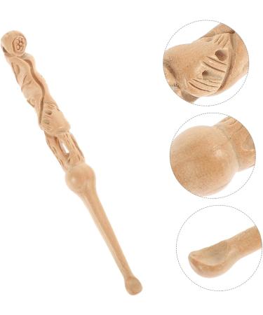 GANAZONO Wood Carved Ear Scoop Tool Durable Earwax Removal Tool for Ear Cleaning Reusable Wax Scoop for Personal Care and Made from Sturdy Wood - Buy Online on GoSupps.com