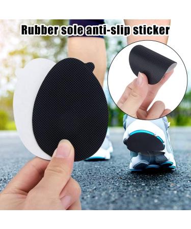 Beiyoule 10 Pairs Non-Skid Shoe Pads - Self-Adhesive Grip Sole Protector in Black | Anti-Slip Shoe Bottoms for Safety - Buy Online on GoSupps.com
