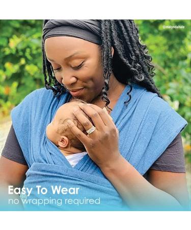 Baby K'tan Original Baby Wrap Infant Carrier - Denim XS | for Newborn to Toddler (8-35lb) | Breathable & Stretchy Sling - Buy Online on GoSupps.com