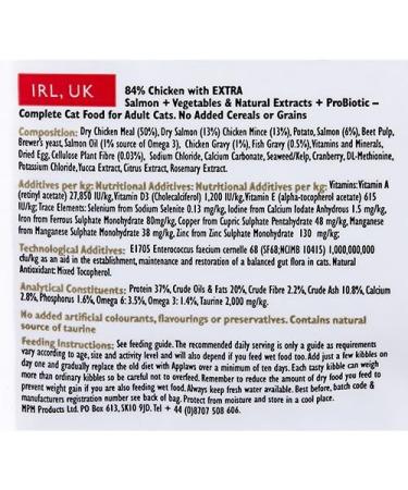 Applaws Grain-Free Cat Dry Food for Adults - Chicken & Salmon 7.5kg | International Shipping Available - Buy Online on GoSupps.com