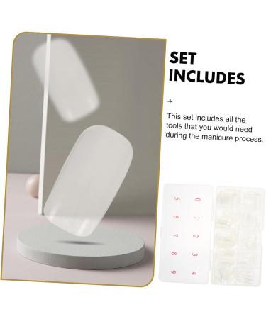 HAPINARY 1 Set Nail Set Nail Grooming Kit Cosmetology Kit French Style Nail Tips Nail Grinding Bar Nails Nail Polishing File Transparent Nail Tips Nail Cover Manicure Plastic Nail Scissors 13X7cm Assorted Color 3 - Buy Online on GoSupps.com