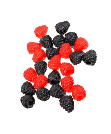 Alipis 30pcs Simulated Raspberry Ornaments Home Decor Raspberry Shaped Decoration Models Scene Photography Props Lifelike Raspberry Model Photo Prop Toy Soft Pvc Fruit Child As Shown 2.50X2.00X2.00CM