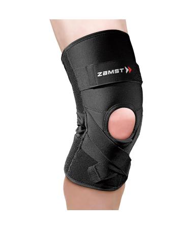 ZAMST ZK-Protect Kniebandage Sport Flexible Harz Support- Knee B t for Sprintings on the cross indoor and outer band- basketball volleyball football skiing black size (m)