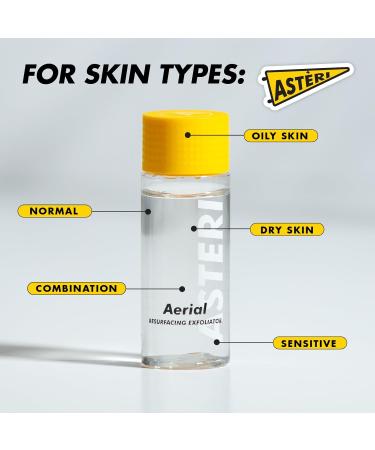 Alumni Skincare Aerial Resurfacing Exfoliator & Hydrating Facial Toner - Vegan Superfruit Blend Brightening Toner for All Skin Types | 2 oz - Buy Online on GoSupps.com