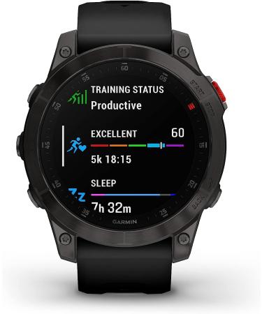 Garmin 010-02582-10 Epix Gen 2 Premium Active Smartwatch | AMOLED Touchscreen | Health & Wellness Features | Adventure Watch | Black Titanium - Buy Online on GoSupps.com