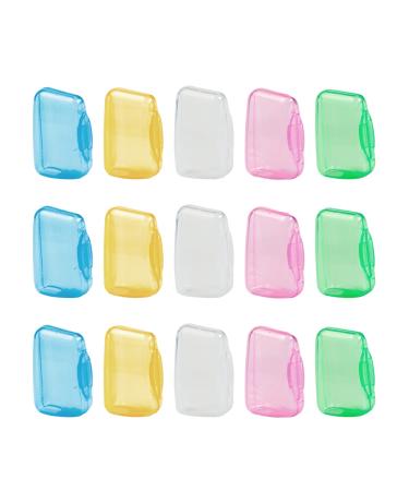 15 PCS Toothbrush Covers Travel Toothbrush Covers Caps for Home and Outdoor Toothbrush Protector for Family Toothbrush Case Toothbrush Head Holder Cover