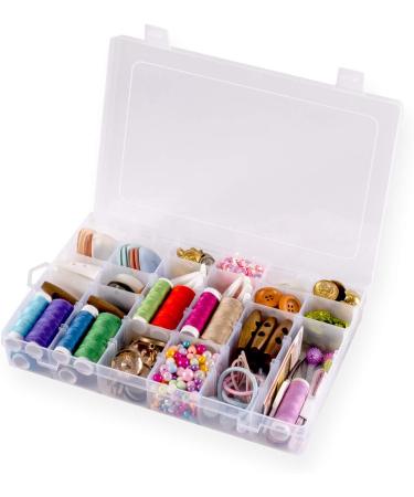 Adjustable 36 Compartment Jewelry Storage Box - Plastic Organizer Container (1 Pack) - Buy Online on GoSupps.com
