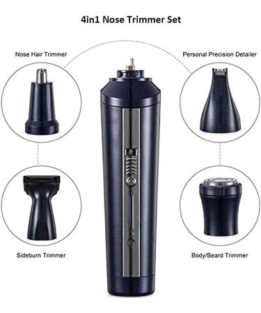Nose and Ear Hair Trimmer - Painless Rechargeable Wet/Dry IPX7 Waterproof Dual Edge Blades for Precision Grooming - Buy Online on GoSupps.com