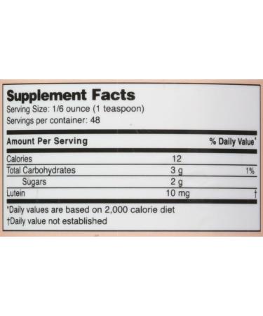 Liquid Lutein Supplement 8 FLOZ Grape and Cherry Concentrate 8 Fl Oz (Pack of 1) - Buy Online on GoSupps.com
