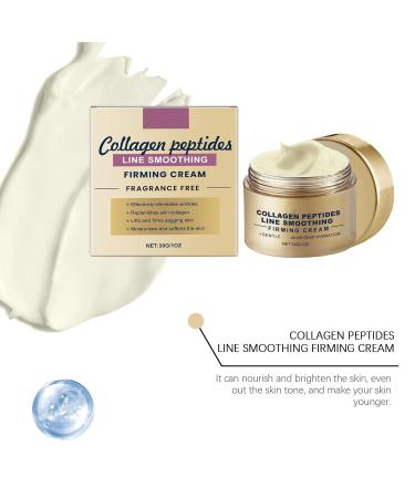 Grospe Collagen Peptide Line Smoothing Firming Cream: Reduces Wrinkles Fine Lines Deep Hydration Suitable For All Body Areas - Buy Online on GoSupps.com
