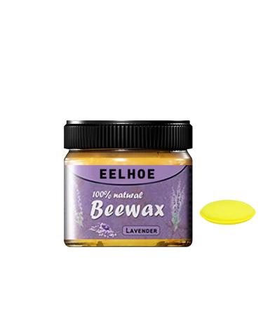 Gierzijia Wood Seasoning Beewax Aromatic Wooden Furniture Polishing and Renovation Wax Natural Wood Wax Traditional Beeswax Polish for Wood & Furniture for Every Wooden Surface (Lavender)