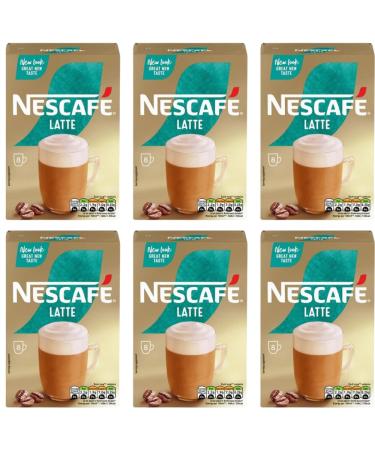 Nescafe Coffee Instant coffee Sachets 8mug | FabFinds Mug (Latte 6 Pack)