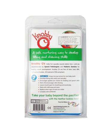 Knobby Q Stage Two Teether - Red | Baby Teething Toy for Soothing Gums - Buy Online on GoSupps.com