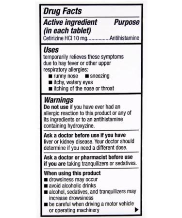 Perrigo Cetirizine Hydrochloride 10mg Allergy Relief - 300 Tablets - Buy Online on GoSupps.com