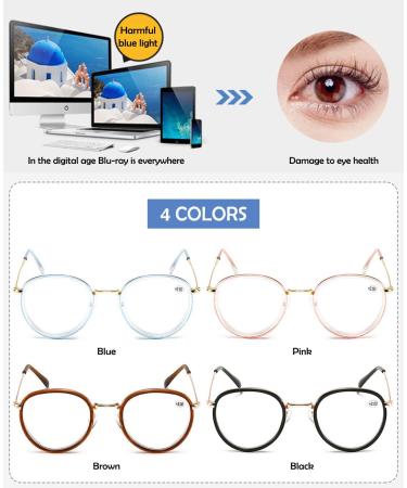 Koosufa Quadratic Anti Blue Light Reading Glasses - Ultra Light Anti-Fatigue for Men & Women | Strengths 0.0 to 4.0 | Stylish Metal Bracket - Buy Online on GoSupps.com
