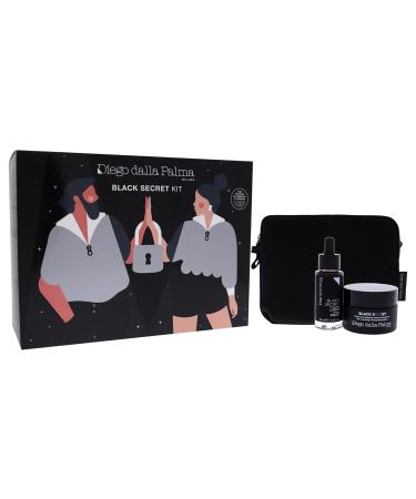 Diego Dalla Palma Black Secret Kit - 3 Pc Micropeeling Cream & Serum | International Shipping Available - Buy Online on GoSupps.com