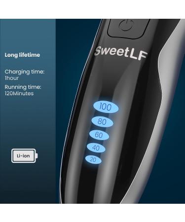 SweetLF Electric Razor for Men IPX7 Waterproof Razor Wet & Dry Use Rechargeable 3D Rotary Shaver with Pop-up Trimmer LED Display SWS7105 Black - Buy Online on GoSupps.com