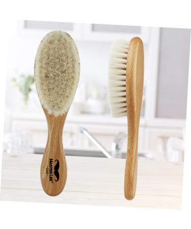 FOMIYES Baby Wool Beard & Mustache Brush | Vintage Bamboo Cleaning Tool for Men - Buy Online on GoSupps.com