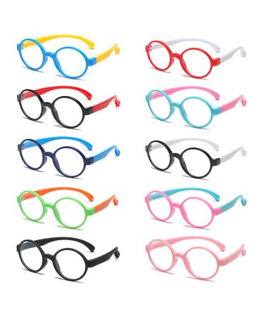 Children's Silicone Frame Glasses | Anti-Blue Light Radiation Resistant Computer Glasses for Kids | Light Black - Buy Online on GoSupps.com