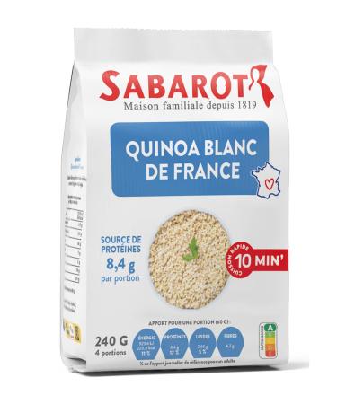 Sabarot White Quinoa from France - 240g Paper Bag - Sabarot