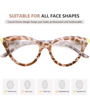 Shop Eyekeper Fashionable Cat Eye Reading Glasses for Women - Large Square Design with Spring Hinges | Schildpatt | Strength +4.00 - Buy Online on GoSupps.com