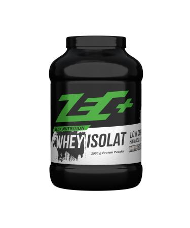 Zec+ Nutrition Whey Isolate 2500 g White Chocolate Low-fat protein powder made from pure whey protein chocolate 2.5 kg (1 pack)
