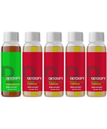 Detoxify Ever Clean Cleansing Program - Honey Tea Flavor (5x4oz) | 5-Day Detox with Green Tea, Vitamins & Minerals - Buy Online on GoSupps.com