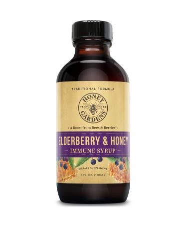 Elderberry Syrup with Apitherapy Raw Honey - Honey Gardens - Buy Online on GoSupps.com