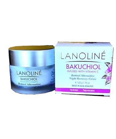 Buy Lanoline Bakuchiol Night Recovery Cream with Vitamin C | Retinol Alternative for Youthful Skin - 1.76oz - Buy Online on GoSupps.com