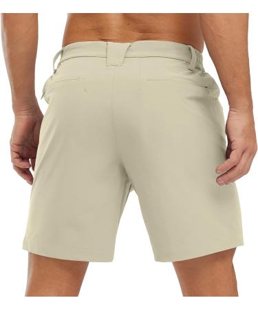 BASUDAM Men's Stretch Quick Dry Hiking Shorts - Light Khaki, Size 32 - Buy Online on GoSupps.com