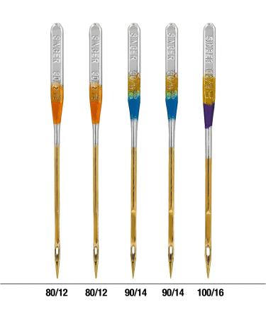 SINGER Titanium Universal Ball Point Machine Needles for Knit Fabric - Assorted Sizes (5-Count) | Original Version - Buy Online on GoSupps.com