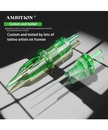 Ambition TREX Cartridges #08 Bugpin 9RL Disposable Tattoo Needles - 20Pcs - Buy Online on GoSupps.com