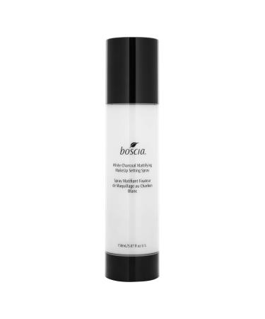 BOSCIA White Charcoal Mattifying Makeup Setting Spray Vegan  Cruelty-Free  Natural and Clean Skincare  Pore Minimizing Face Mist  5.1 Fl Oz