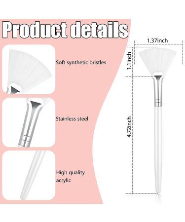 14-Piece Soft Fan Brushes Set for Mud Cream Applicator - White - Buy Online on GoSupps.com