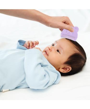 2 Pcs Baby Comb and Hair Brush Set for Cradle Cap - Purple - Buy Online on GoSupps.com