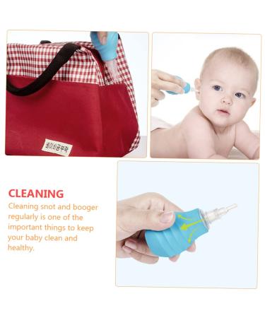GAFOKI Baby Nose Aspirator & Suction Bowls Set - Ear Wax Remover & Snot Cleaner for Toddlers - Blue Clear & Easy Clean - TPE Material - Buy Online on GoSupps.com