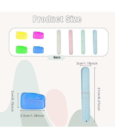 4-Piece Portable Toothbrush Set with Travel Case | Convenient Toothbrush Box for On-the-Go Hygiene - Buy Online on GoSupps.com