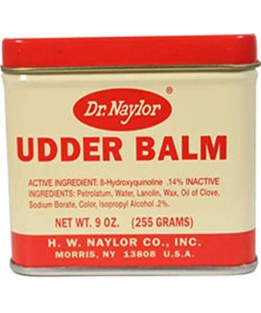 Dr. Naylor Udder Balm (9 oz.) - Traditional Antiseptic Moisturizing Ointment 9 Ounce (Pack of 1)