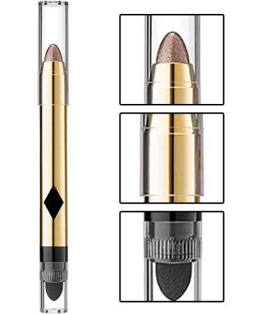 2-in-1 Pearlescent Eyeshadow Makeup Double-Ended Pearlescent Cream Eye Shadow Pencil - Crayon Brightener Highlighter Makeup Stick Kit Waterproof Shimmer Eyeliner Makeup Tosier 06# - Buy Online on GoSupps.com