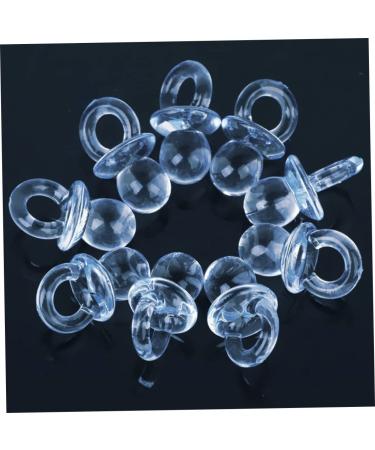 50pcs Mini Acrylic Baby Pacifiers - Perfect Party Favors & Decorations in Blue | Ideal for Baby Showers & Events - Buy Online on GoSupps.com