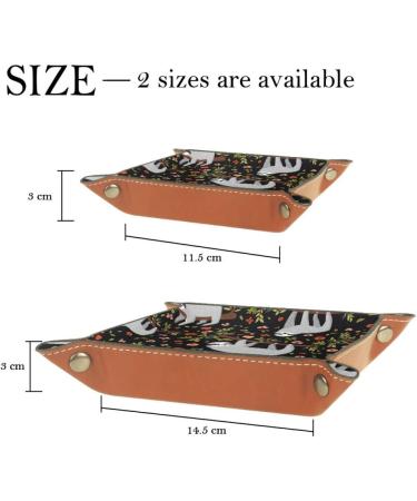 Black Sloth Red Flower Folding Dice Tray - PU Leather Dice Holder for RPG Gaming - Buy Online on GoSupps.com