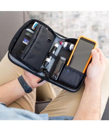 Greyton Omnipod Supply Case - Diabetes Supply Bag for Omnipod 5, Omnipod Dash, or Omnipod PDM. Fits Extra Pod, Test Strips, Insulin, Lancet, and More - Buy Online on GoSupps.com